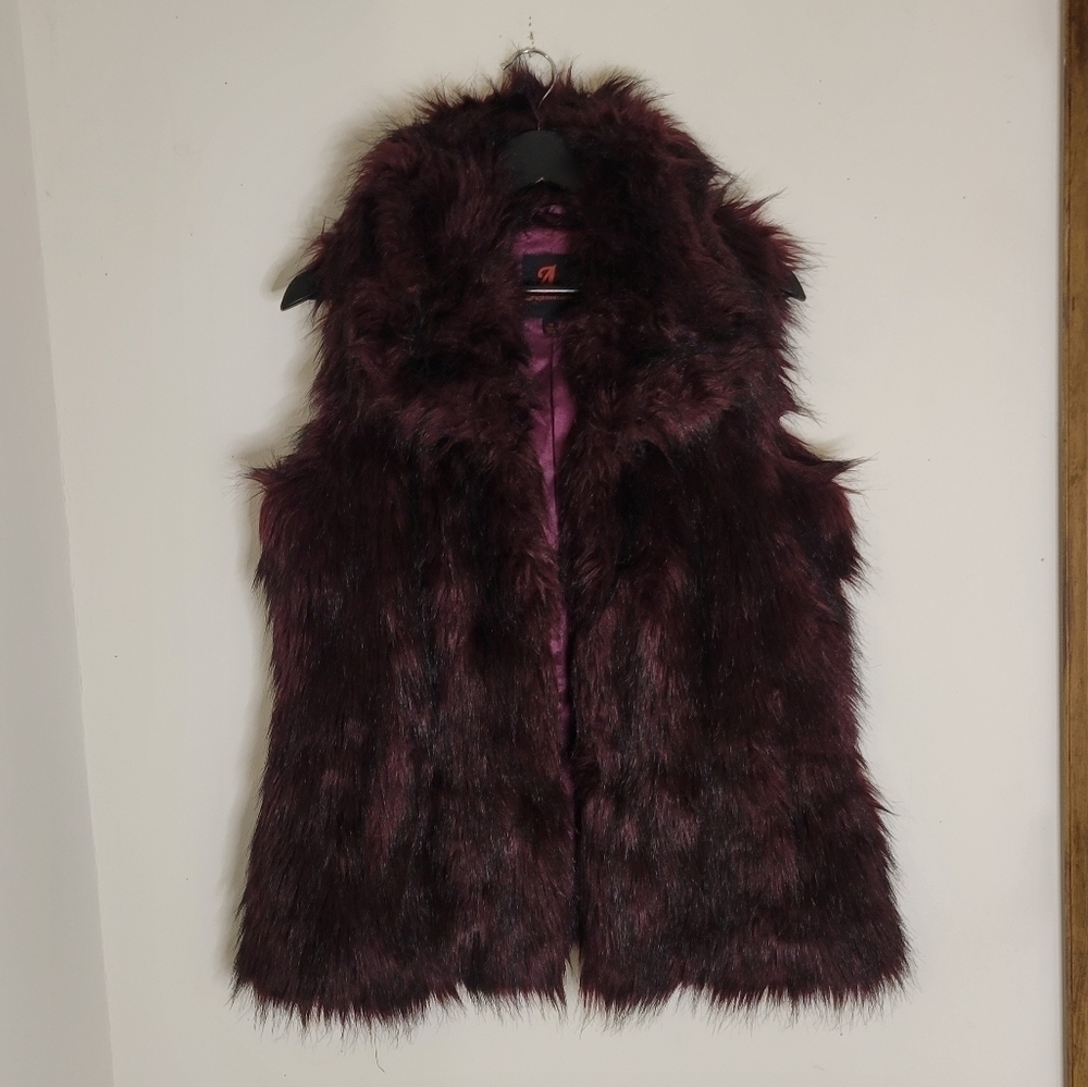 Adrienne Landau Womens Faux Fur Vest - Size (XS) - Excellent Condition